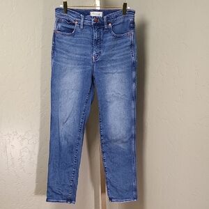 Madewell Stovepipe High-Rise Blue  Jeans Size 27